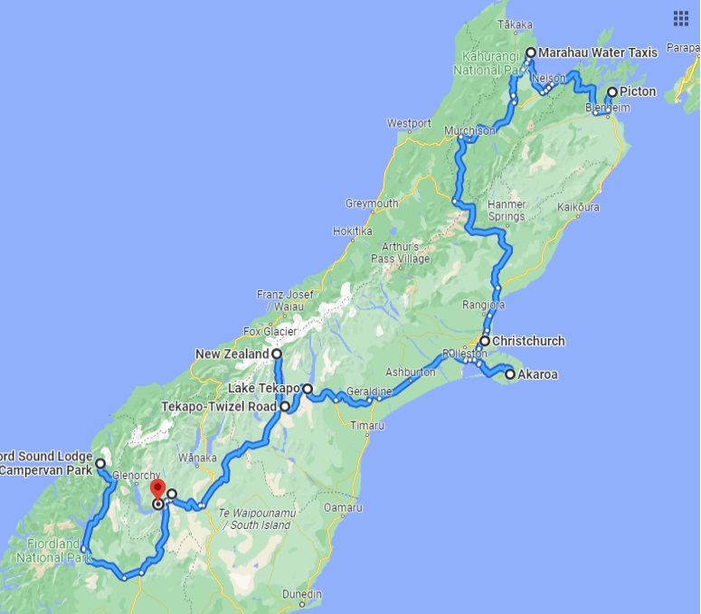 Getting ready for the trip: our&nbsp;map